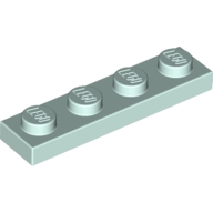 Lego destička 1x4, světlá voda (6015057, 6141592)